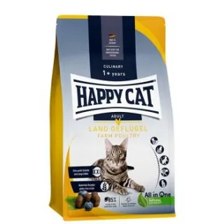 HAPPY CAT Culinary Trockenfutter Katze Adult, Land-Geflügel 10 kg