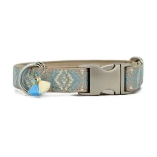 THE DOG IDEA Boho-Chic Halsband Sky XXL