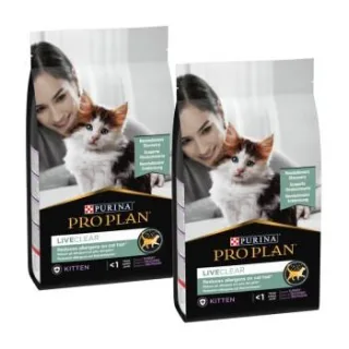 PRO PLAN Liveclear Kitten Truthahn 2x1,4 kg