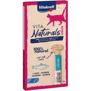 Vitakraft Naturals Liquid Snack Lachs 11x5 Stück
