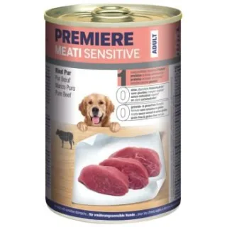 PREMIERE Meati Sensitive Pur Nassfutter Hund, Adult, Rind pur 24x400 g