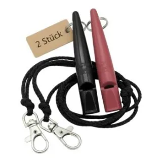 ACME 210.5 Doppelpack Hundepfeife mit Pfeifenband fuchsia
