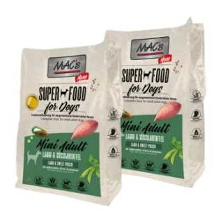 MAC's Dog Mono Mini Adult Trockenfutter Lamm und Süßkartoffel 2x7 kg