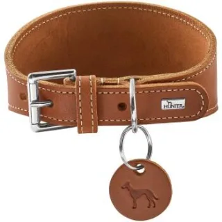 Dog Sport HUNTER Windhundhalsband aalborg cognac XS-S