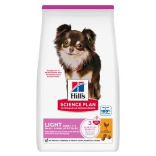 Hill's Science Plan Trockenfutter Hund, Light, Small & Mini Adult, mit Huhn 6 kg