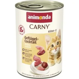 animonda Carny Nassfutter Katze Kitten Geflügel Cocktail 24x400 g