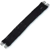 Stübben Kordelgurt mit rostfreien Edelstahlschnallen schwarz - 95 cm