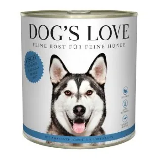 DOG'S LOVE Adult Classic Fisch mit Amaranth und Karotte 6x800 g