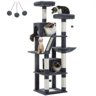 Pawz Road großer Katzenbaum 180cm dunkelgrau