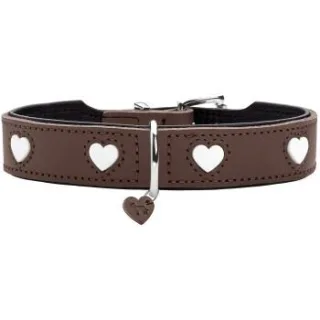Hunter Hundehalsband love braun XS-S