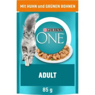 Purina ONE Adult mit Huhn und grünen Bohnen 26x85 g