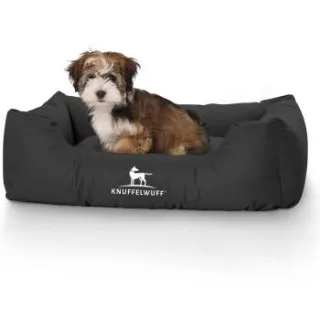 Knuffelwuff Hundebett Finlay aus Nylongewebe schwarz M-L