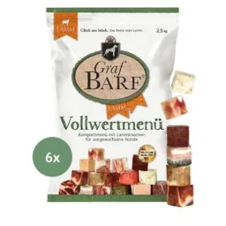 Graf Barf Vollwertmenü Lamm Paket 6 x 2,5 kg