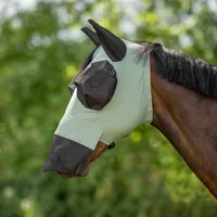 BUSSE Fliegenmaske TWIN FIT FLEXI PLUS olive - X-FULL