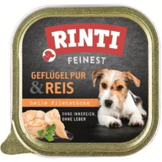 RINTI Feinest Adult Geflügel pur und Reis 22x150 g