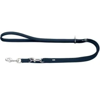 Hunter verstellbare Hundeführleine amalfi blau 2 cm