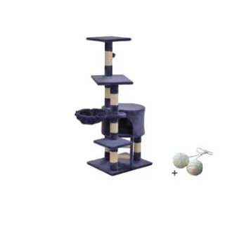 Rohrschneider ® Katzenbaum Felina , mit Gratis-Spielball, blau