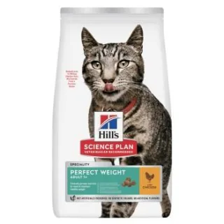 Hill's Science Plan Trockenfutter Katze, Adult Perfect Weight, mit Huhn 2x7 kg