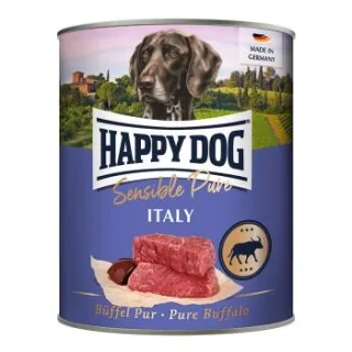 HAPPY DOG Sensible Pure Nassfutter Hund Adult 6x800 g Büffel