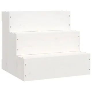 VidaXL Haustiertreppe M (40x37,5x35 cm) weiß