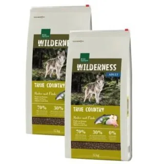 REAL NATURE WILDERNESS Trockenfutter Hund, Adult, True Country, Huhn mit Fisch 2x12 kg