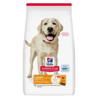 Hill's Science Plan Trockenfutter Hund, Light, Large Breed Adult, mit Huhn 18 kg