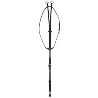 Hans Melzer Horse Equipment Hans Melzer Martingal schwarz/messing Vollblut/Warmblut
