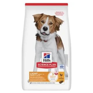 Hill's Science Plan Trockenfutter Hund, Light, Medium Adult, mit Huhn 14 kg