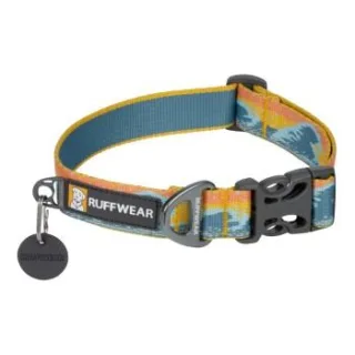 Ruffwear Hundehalsband Crag™ blau/ türkis/ beige/ braun L