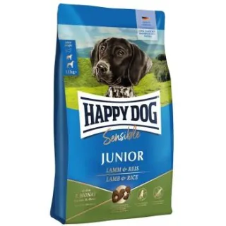 HAPPY DOG Sensible Trockenfutter Hund Junior, Lamm & Reis 10 kg