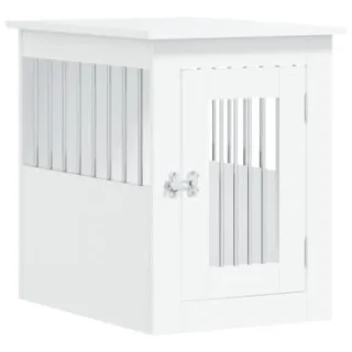 VidaXL Hundekäfig im Möbel-Stil weiß 62 cm, 45 cm, 59 cm