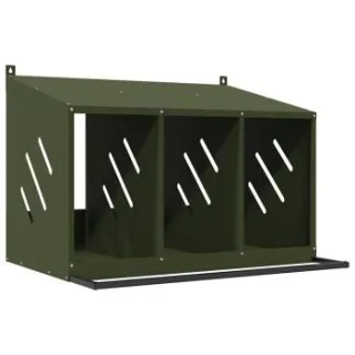 VidaXL Hühner-Nistkasten grün 64 cm, 80 cm, 59,5 cm