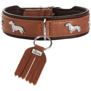 Dog Sport HUNTER Teckelhalsband münchen cognac XS