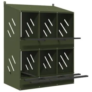 VidaXL Hühner-Nistkasten grün 79 cm, 80 cm, 1,095 m