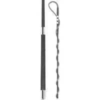 FLECK Longierpeitsche Nylongespinst, Wickelgriff 200 cm - schwarz