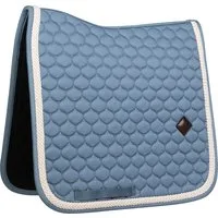 Kentucky Horsewear Dressur Schabracke 'Plaited Cord' - light blue