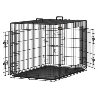 FEANDREA S-XXXL Hundekäfig mit 2 Türen 1,07 m, 70 cm, 77,5 cm