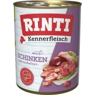 RINTI Kennerfleisch Nassfutter Hund, Adult, Dose, Schinken 12x800 g