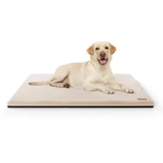 Knuffelwuff Orthopädische kuschelige Hundematte Berrith aus weichem Kaninchen Fellimitat beige M