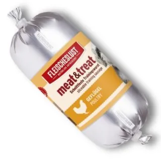 Fleischeslust Trainingswurst meat & treat Geflügel 15x200g