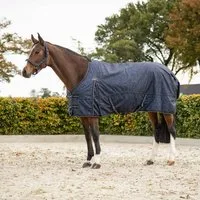 QHP Turnoutdecke 1200D Collection Fleecefutter, Cloud Dancer - 145 cm