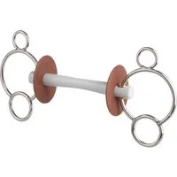 beris 3-Ring-Gebiss Comfortstange HARD - 130 mm