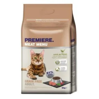 PREMIERE Meat Menu Trockenfutter Katze Adult Grainfree Fasan 4 kg