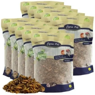 Lyra Pet Protein Boost Insekten Mix - mit Mehlwürmern, Shrimps & Grashüpfern 10 kg