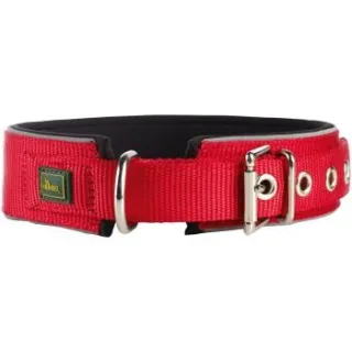 Hunter Halsband Neopren Reflect rot/ schwarz 50 cm