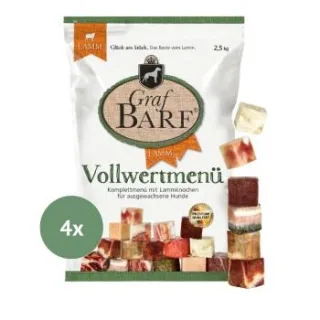 Graf Barf Vollwertmenü Lamm Paket 4 x 2,5 kg