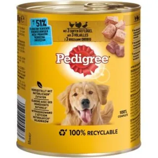 Pedigree Nassfutter Hund Adult ClassicSorten Geflügel 12x800 g