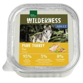 REAL NATURE WILDERNESS Nassfutter Hund, Adult, Pure Turkey, Pute 16x100 g