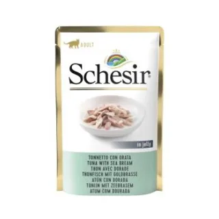 Schesir Adult 12x85g Thunfisch mit Goldbrasse