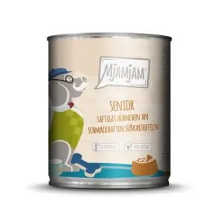 MjAMjAM Nassfutter Hund Senior - saftiges Hühnchen an Süßkartoffeln 6 x 800 g